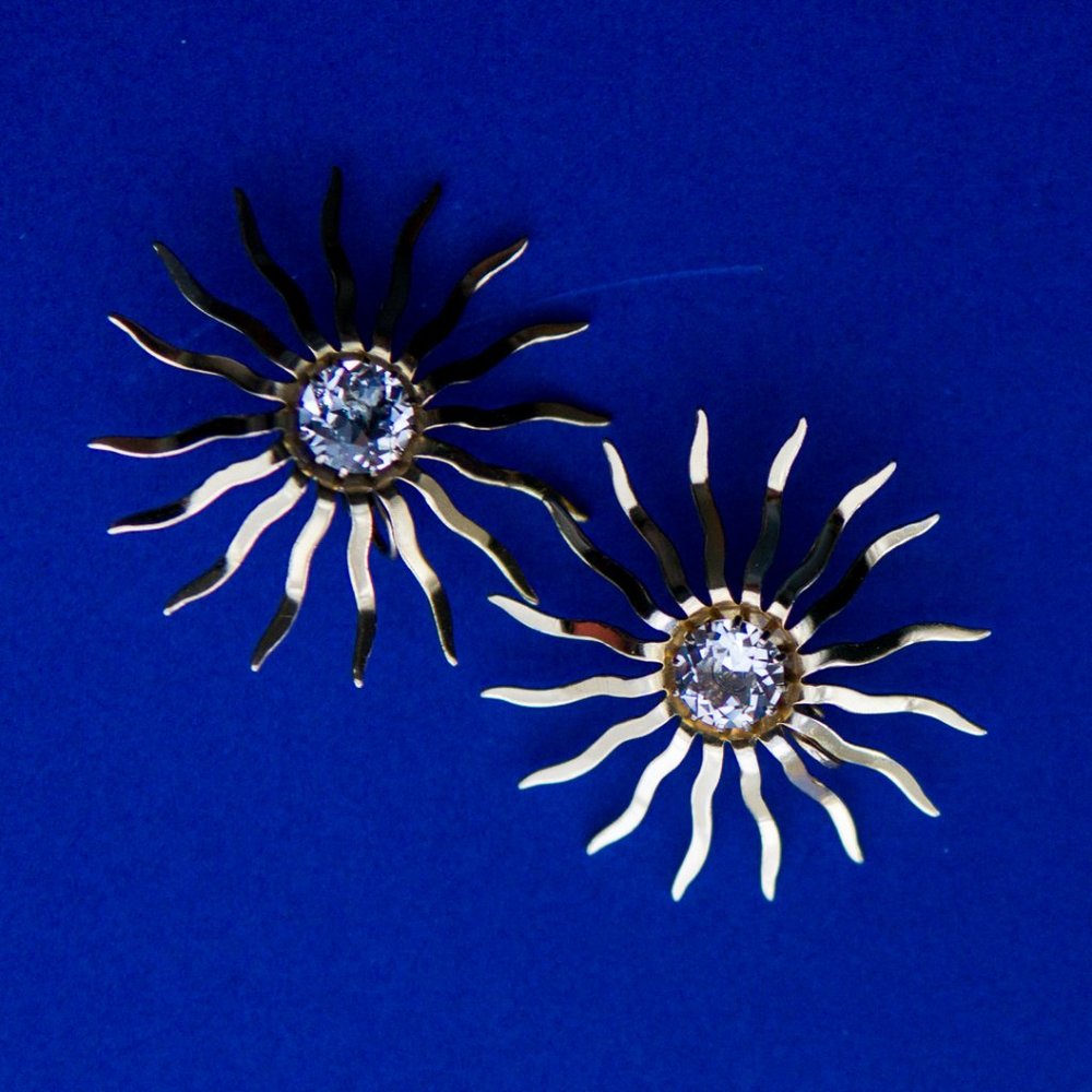 RARE VINTAGE SUNBURST/STAR GOLD CLIP